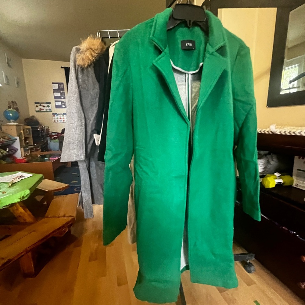 Green Men's Coat